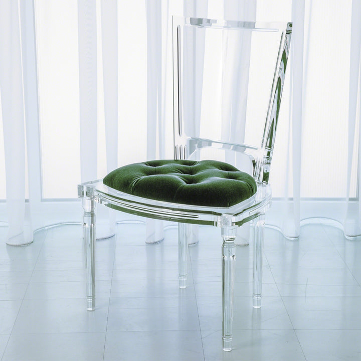 Marilyn Acrylic Side Chair-Global Views-GVSA-3.31167-Dining ChairsEmerald - Green-10-France and Son