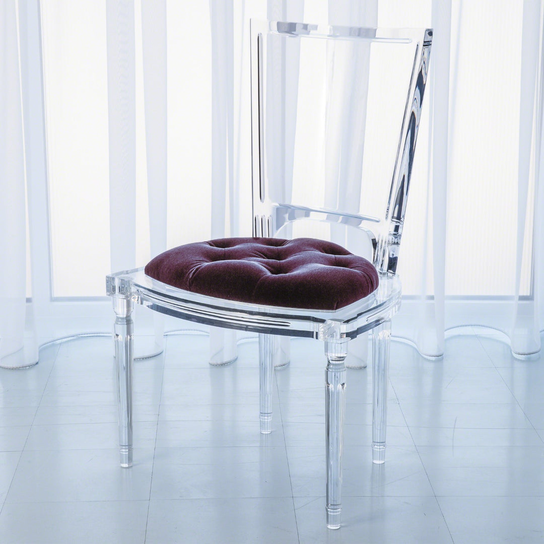 Marilyn Acrylic Side Chair-Global Views-GVSA-3.31171-Dining ChairsSultana - Lavender-6-France and Son