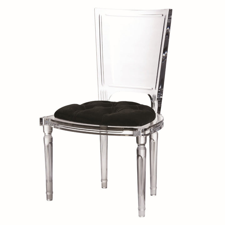 Marilyn Acrylic Side Chair-Global Views-GVSA-3.31248-Dining ChairsBlack-14-France and Son
