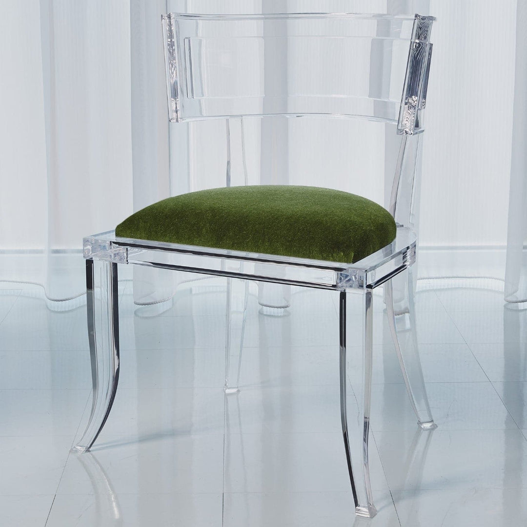 Klismos Acrylic Chair-Global Views-GVSA-3.31326-Dining ChairsEmerald Green-11-France and Son