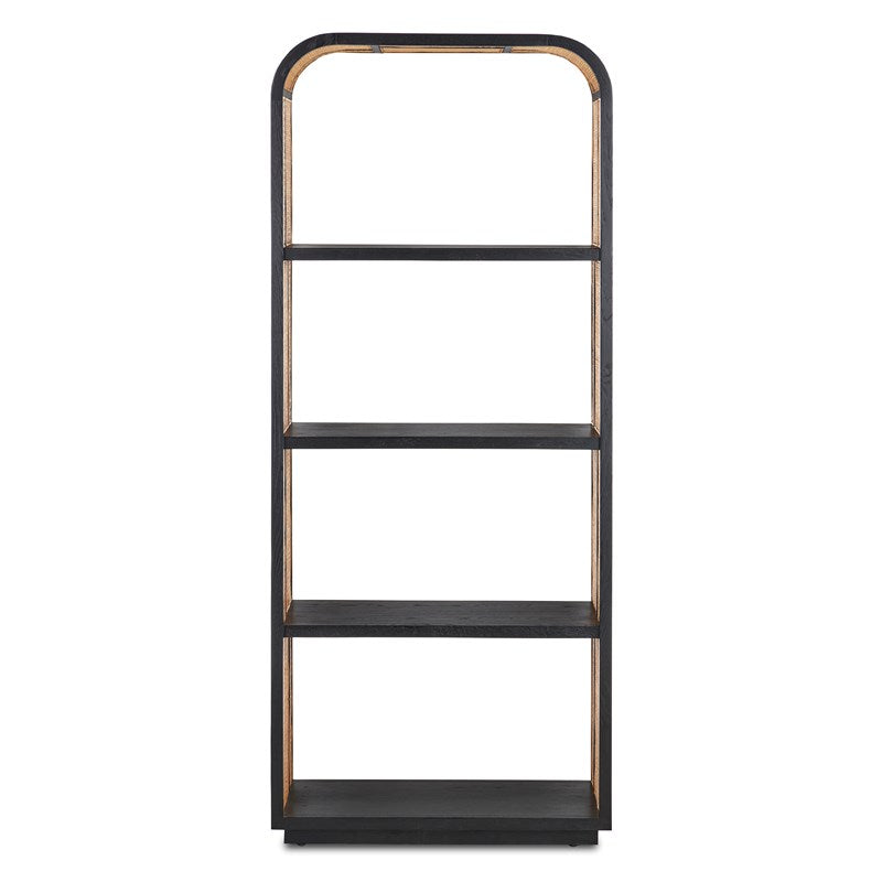 Anisa Black Etagere-Currey-CURY-3000-0229-Bookcases & Cabinets-2-France and Son