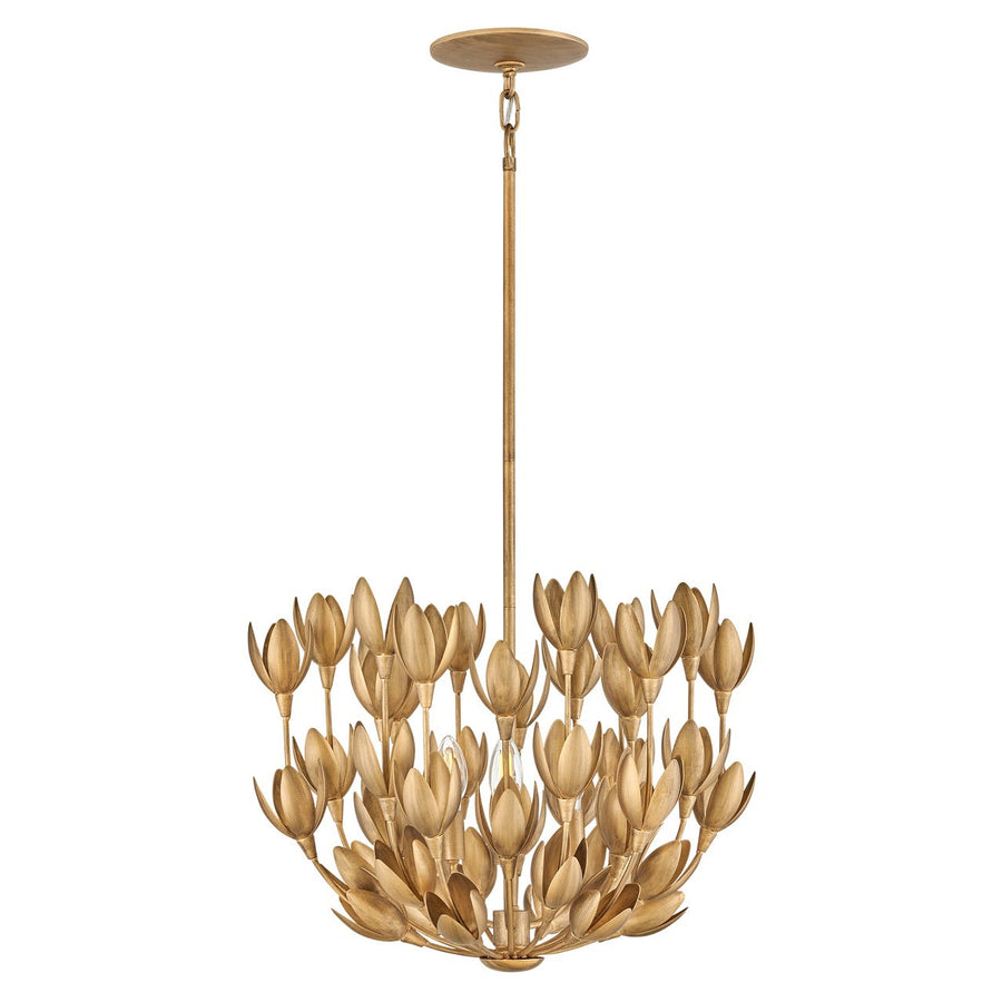 Foyer Flora - Medium Single Tier Pendant-Hinkley Lighting-HINKLEY-30011BNG-1-PendantsBurnished Gold-1-France and Son