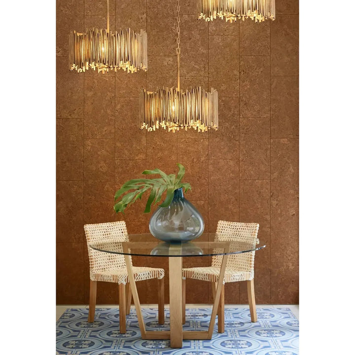 Chandelier Roca - Medium Drum-Hinkley Lighting-HINKLEY-30025BNG-Chandeliers-2-France and Son