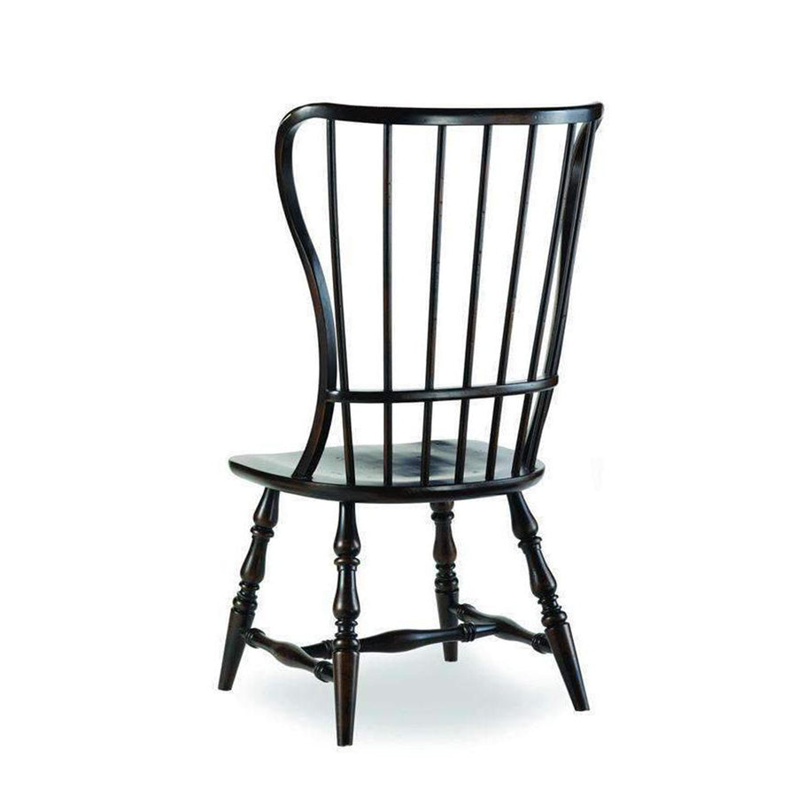 Sanctuary Spindle Side Chair-Ebony-Hooker-HOOKER-3005-75310-Dining Chairs-1-France and Son