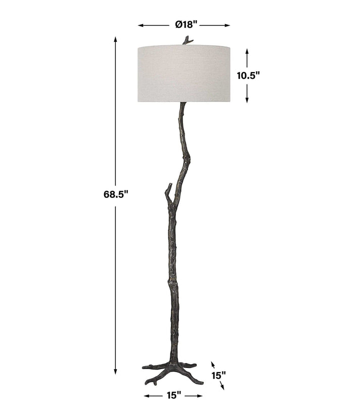 Uttermost Spruce Rustic Floor Lamp-Uttermost-UTTM-30063-Floor Lamps-3-France and Son