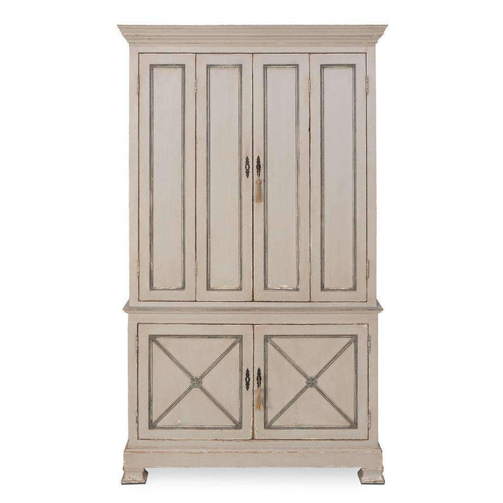 Painted Directoire Style Cabinet-SARREID-SARREID-30122-Bookcases & Cabinets-1-France and Son