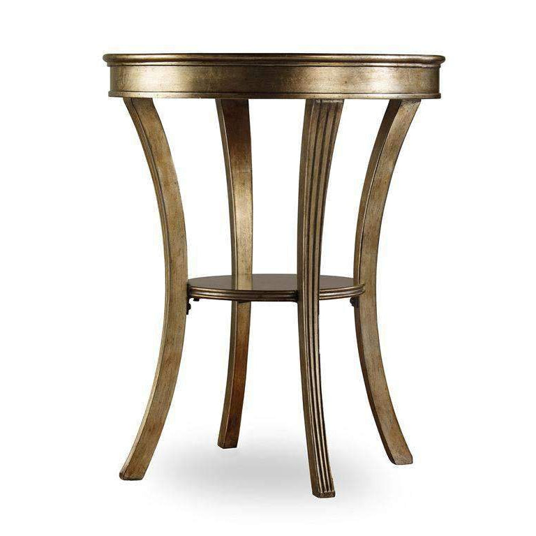 Sanctuary Round Mirrored Accent Table - Visage-Hooker-HOOKER-3014-50001-Side Tables-1-France and Son