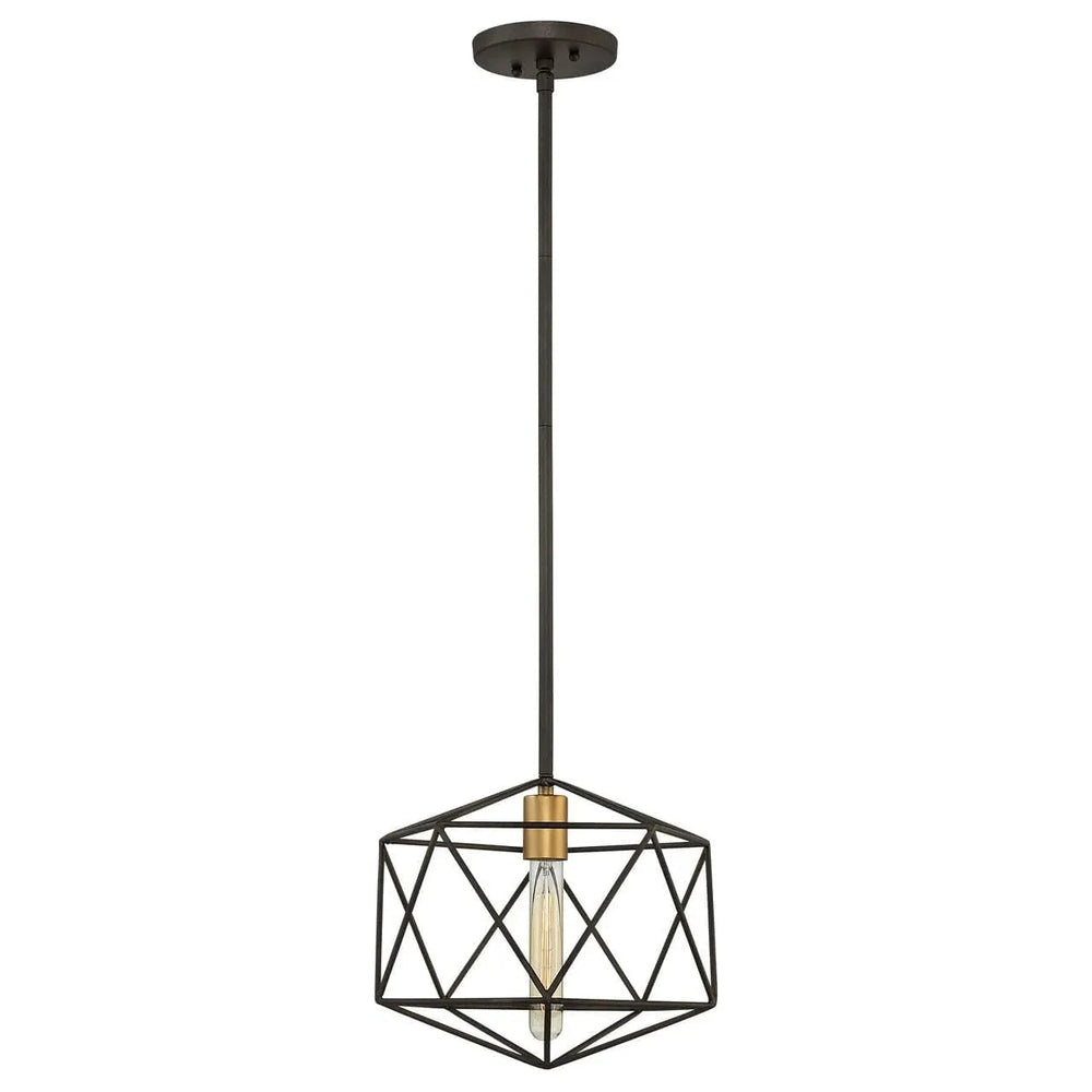 Pendant Astrid - Small-Hinkley Lighting-HINKLEY-3027MM-PendantsMetallic Matte Bronze with Deluxe Gold accents-2-France and Son