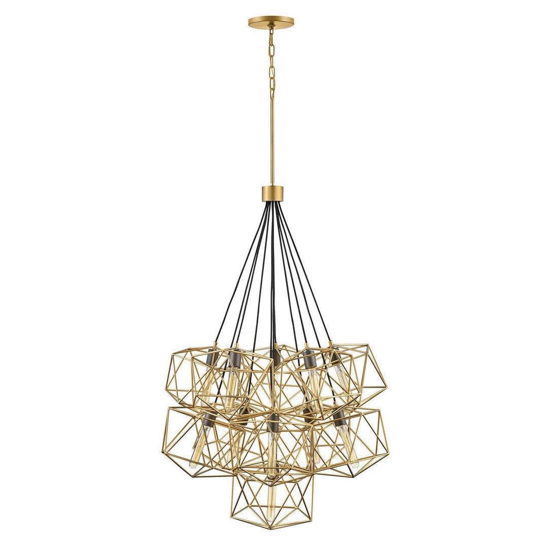 Astrid Eleven Light Multi Tier-Hinkley Lighting-HINKLEY-3029DG-ChandeliersDeluxe Gold-1-France and Son