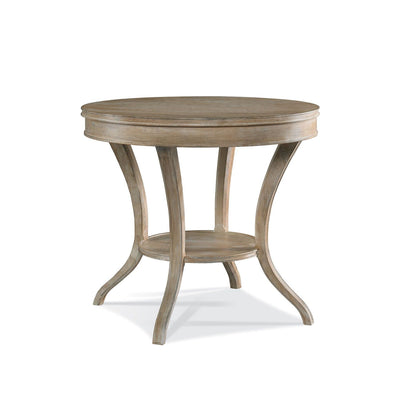 Maison Round Lamp Table-Hickory White-HICW-303-20-Side TablesNatural-1-France and Son