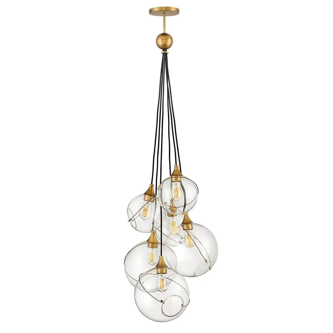 Skye Six Light Multi Tier-Hinkley Lighting-HINKLEY-30306HBR-Chandeliers-1-France and Son