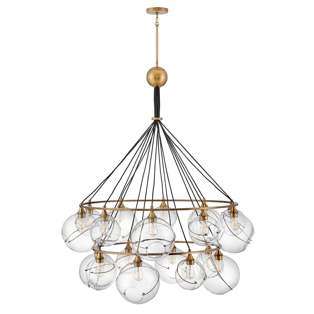 Chandelier Skye Extra Large Two Tier-Hinkley Lighting-HINKLEY-30308HBR-Chandeliers-1-France and Son