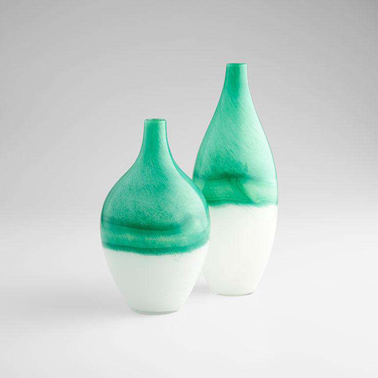 Iced Marble Vase-Cyan Design-CYAN-09522-DecorEx. Large Iced Marble Vase-5-France and Son