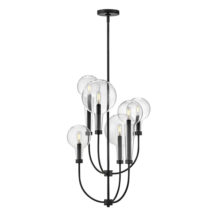 Foyer Alchemy - Medium Multi Tier-Hinkley Lighting-HINKLEY-30525BK-Chandeliers-1-France and Son