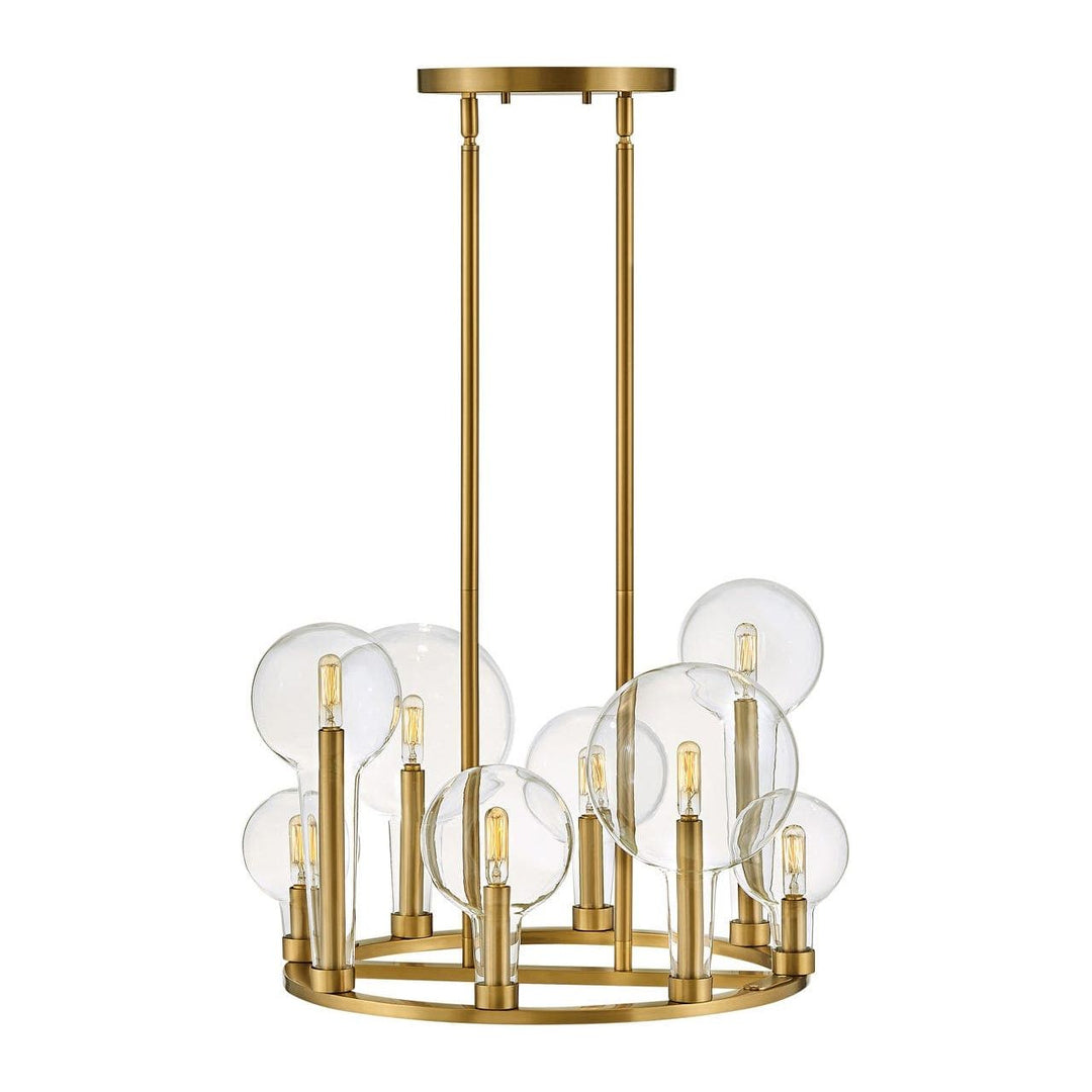 Chandelier Alchemy Medium Single Tier-Hinkley Lighting-HINKLEY-30526LCB-ChandeliersLacquered Brass-2-France and Son