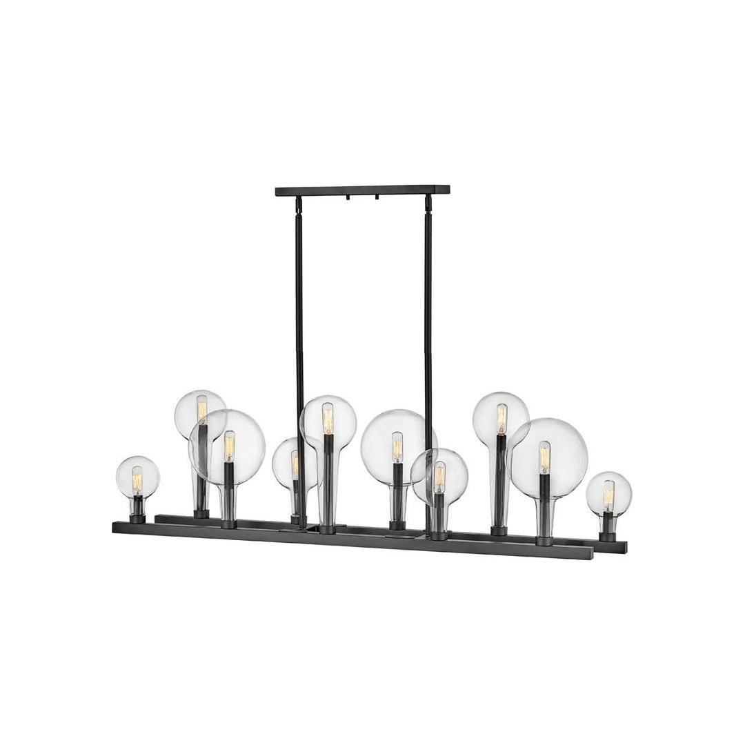 Alchemy Ten Light Linear-Hinkley Lighting-HINKLEY-30528BK-ChandeliersBlack-2-France and Son