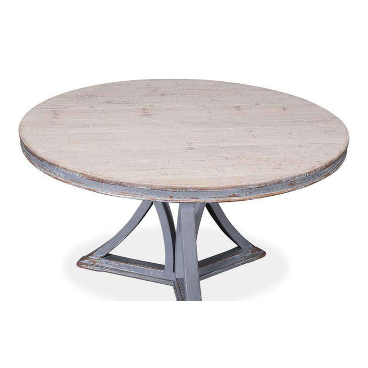 French Country Round Dining Table-SARREID-SARREID-30537-Dining Tables-4-France and Son