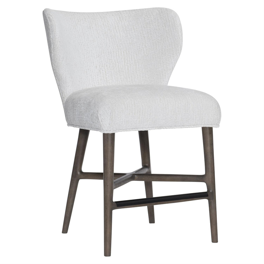 Kemp Fabric Counter Stool-Bernhardt-BHDT-305585N-Bar StoolsNon Wire Brushed Wood Finish-2-France and Son