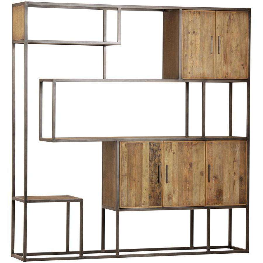 Lutz Wall Unit-Dovetail-DOVE-DOV5233-Bookcases & Cabinets-1-France and Son