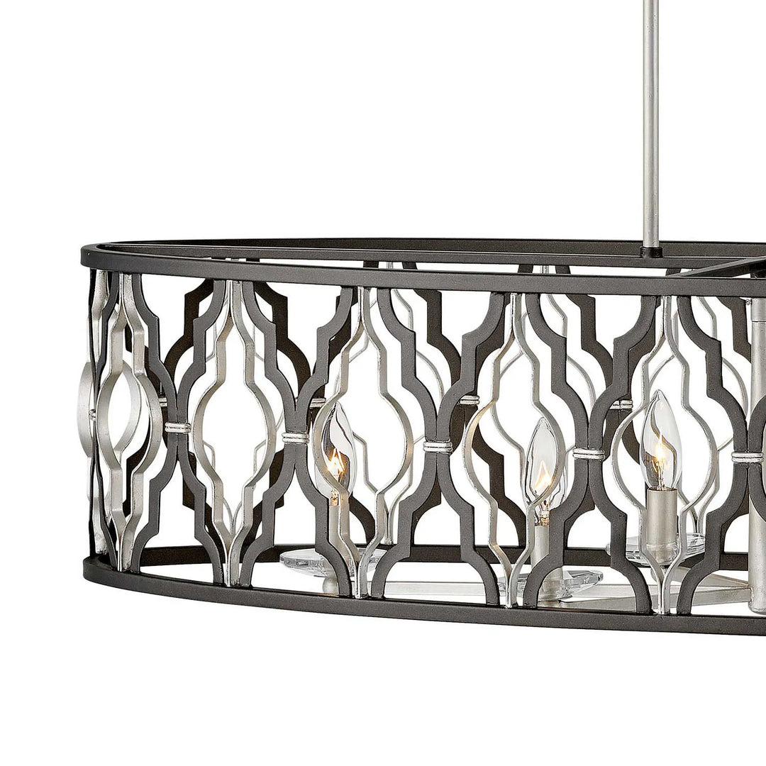 Portico 6 Light Open Frame Linear-Hinkley Lighting-HINKLEY-3068GG-Chandeliers-2-France and Son