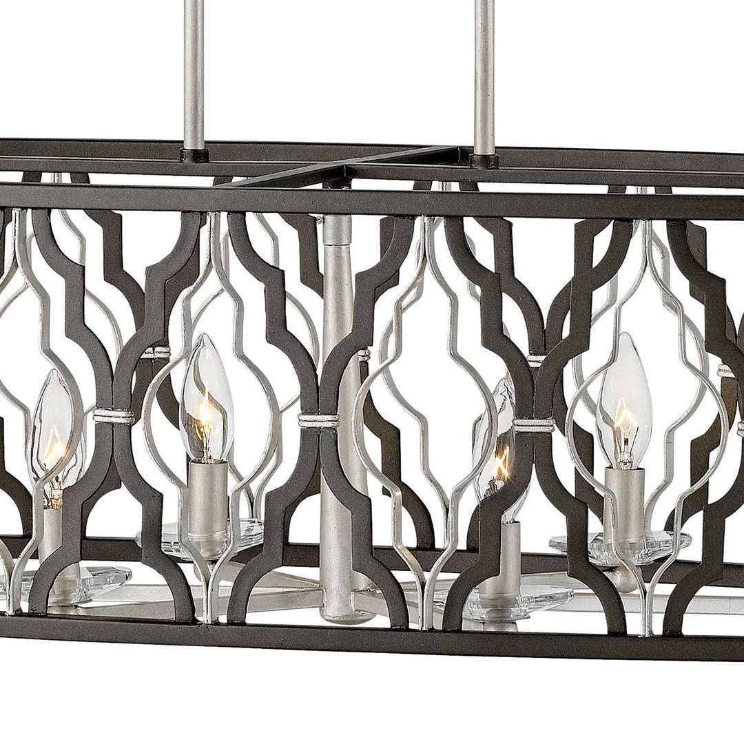 Portico 6 Light Open Frame Linear-Hinkley Lighting-HINKLEY-3068GG-Chandeliers-3-France and Son