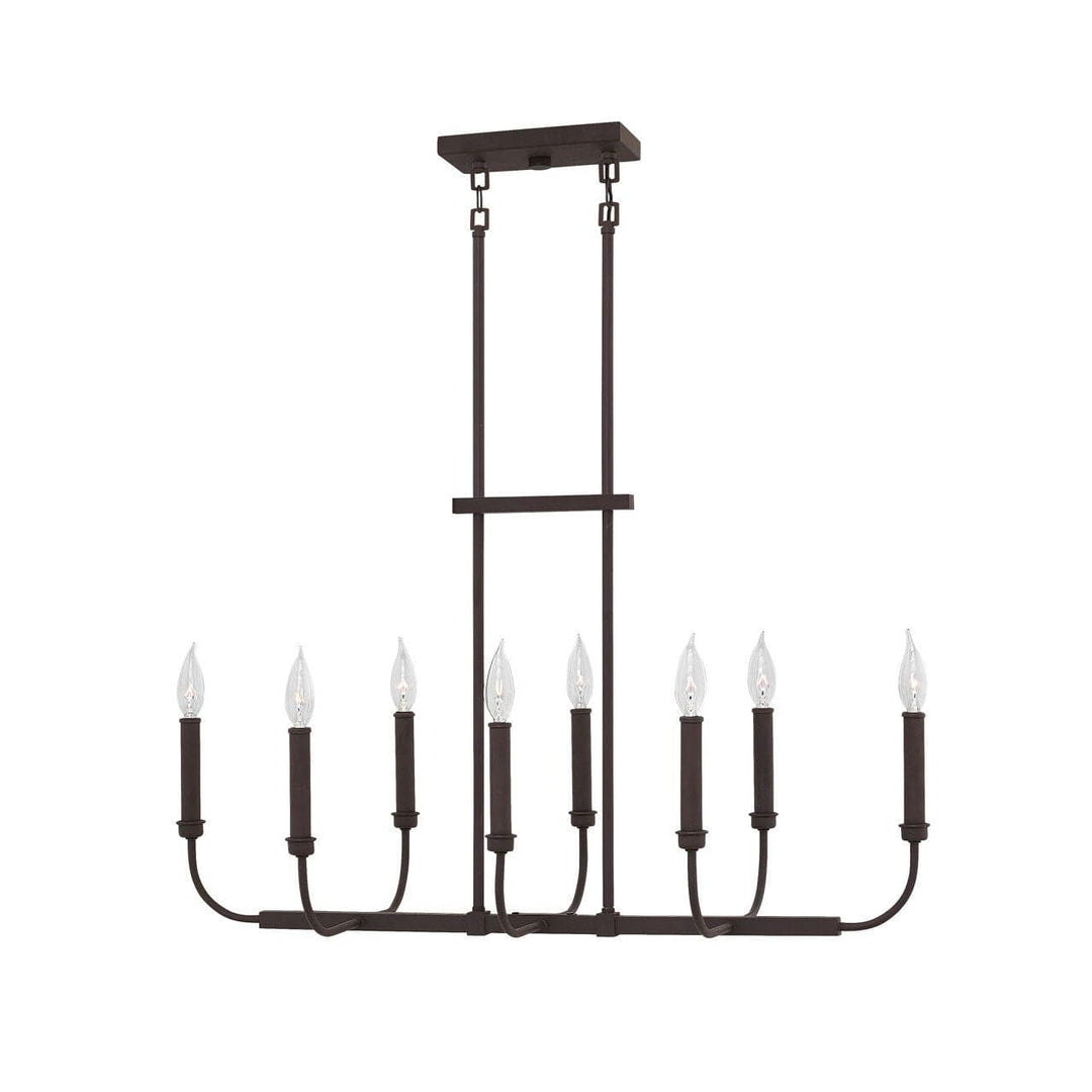 Chandelier Alister Eight Light Linear-Hinkley Lighting-HINKLEY-3074KZ-Chandeliers-1-France and Son