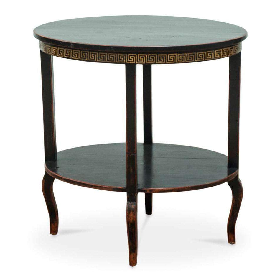 Golden Rim Side Table-SARREID-SARREID-30891-Side Tables-3-France and Son