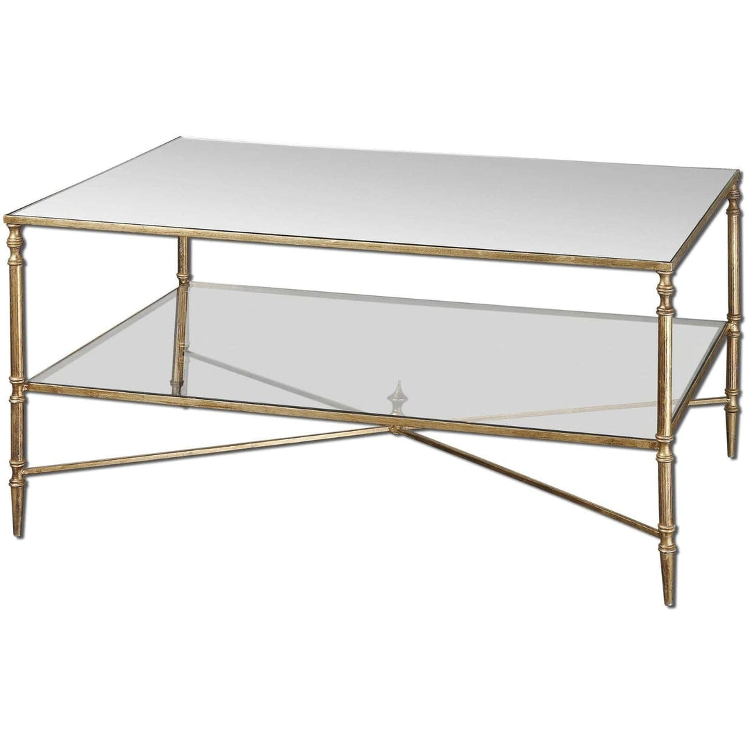 Uttermost Henzler Mirrored Glass Coffee Table