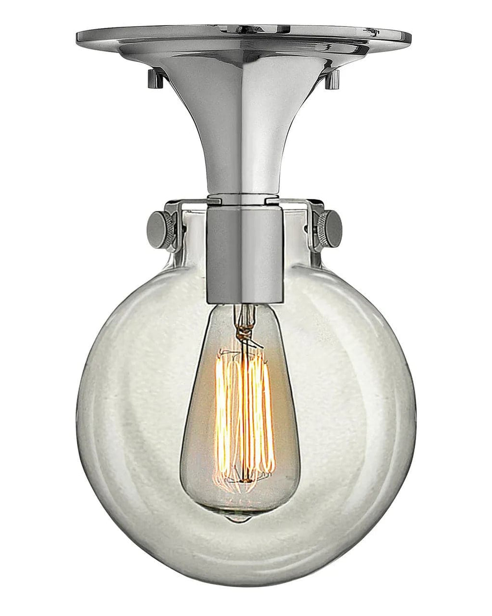 Foyer Congress - Globe Glass Flush Mount-Hinkley Lighting-HINKLEY-3149CM-Flush MountsChrome-2-France and Son