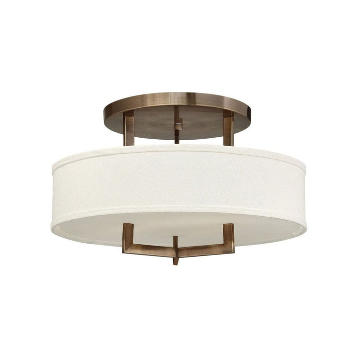 Foyer Hampton - Medium Semi-Flush Mount with LED-Hinkley Lighting-HINKLEY-3201BR-Flush MountsBrushed Bronze-NON-LED-3-France and Son