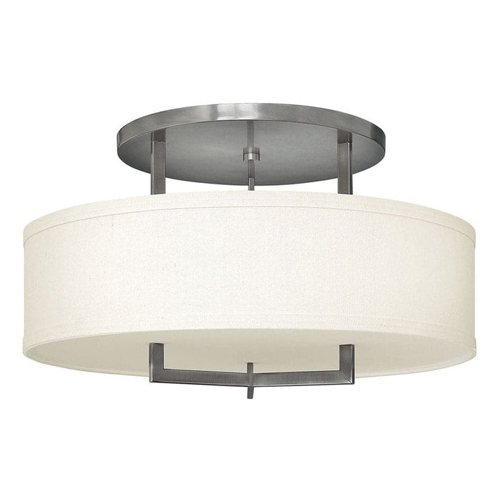 Foyer Hampton - Large Semi-Flush Mount-Hinkley Lighting-HINKLEY-3211AN-Flush MountsAntique Nickel-1-France and Son