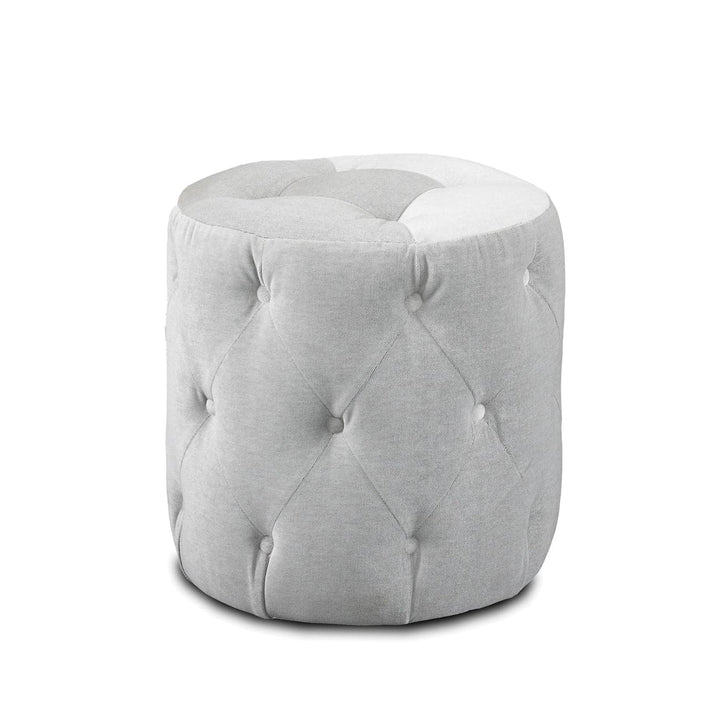 Darcy Tufted Ottoman-Precedent-Precedent-3212-O1-Stools & OttomansFabric-Small-1-France and Son