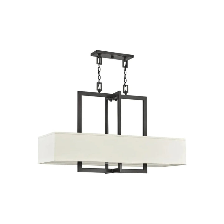 Chandelier Hampton - Four Light Linear-Hinkley Lighting-HINKLEY-3218KZ-ChandeliersBlack-5-France and Son