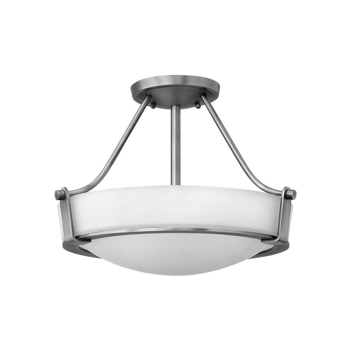 Hathaway Medium Semi - Flush Mount-Hinkley Lighting-HINKLEY-3220AN-Flush MountsAntique Nickel-NON-LED-5-France and Son