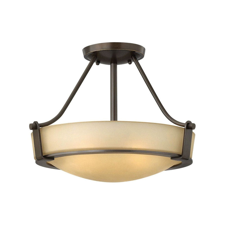 Hathaway Medium Semi - Flush Mount-Hinkley Lighting-HINKLEY-3220OB-LED-Flush MountsOlde Bronze-LED-4-France and Son