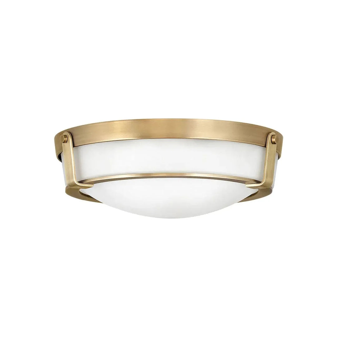 Hathaway Medium Flush Mount-Hinkley Lighting-HINKLEY-3225HB-Flush MountsHeritage Brass-NON-LED-3-France and Son