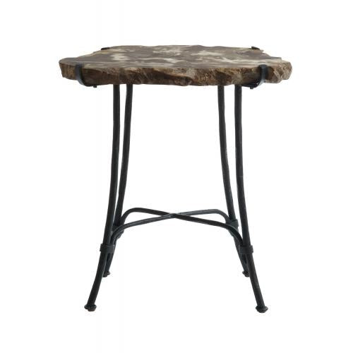 Petrified Wood Accent Table-Bernhardt-BHDT-323125-Side Tables-1-France and Son