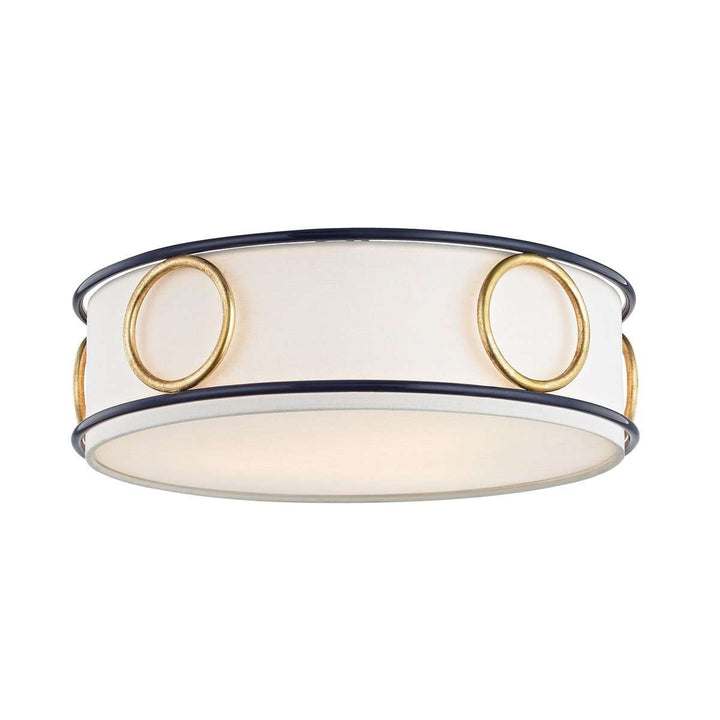 Jade 3 Light Flush Mount-Mitzi-HVL-H236503-GL/NVY-Flush MountsGold Leaf / Navy-3-France and Son