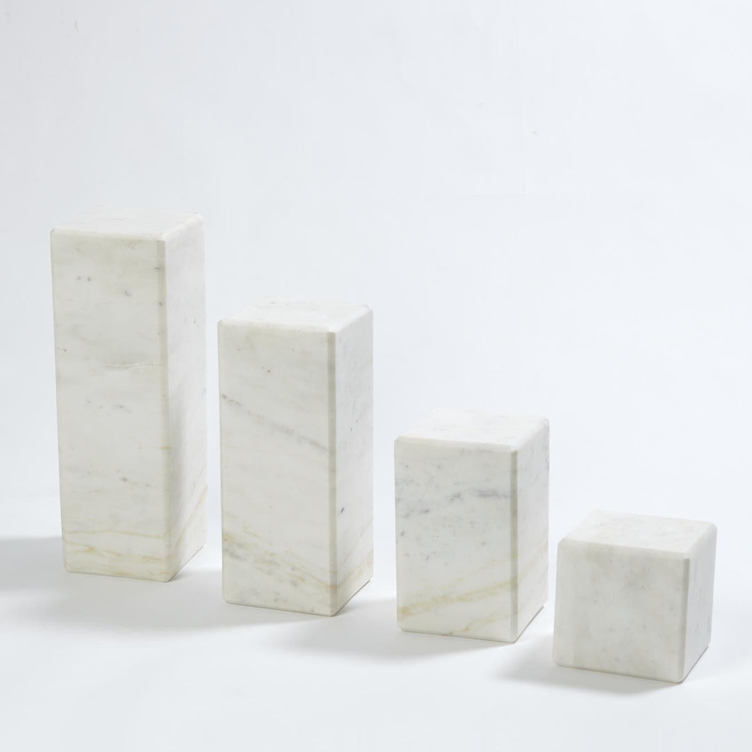 5 Marble Mini Pedestal/Riser-Global Views-GVSA-9.93238-Decorative ObjectsX- Large-3-France and Son