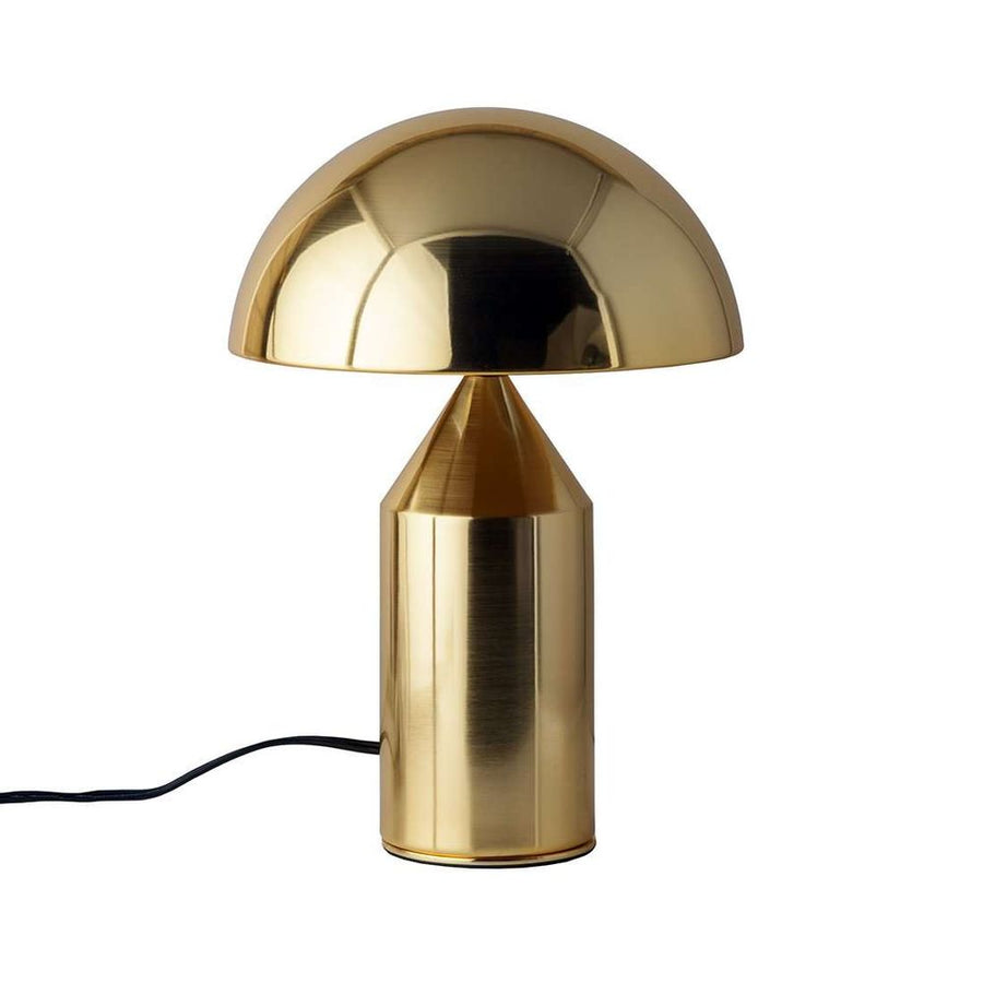 Mushroom Dome Table Lamp, shown in brass and gold with brass and metal.