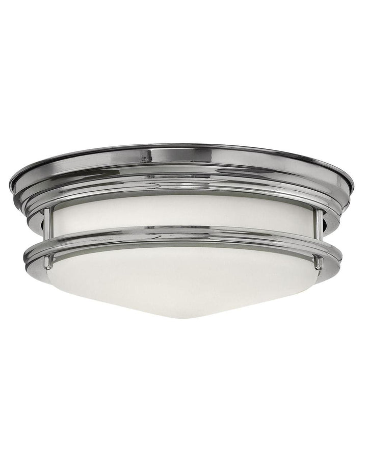 Foyer Hadley - Medium Flush Mount-Hinkley Lighting-HINKLEY-3302CM-Wall LightingChrome with Etched Opal-7-France and Son