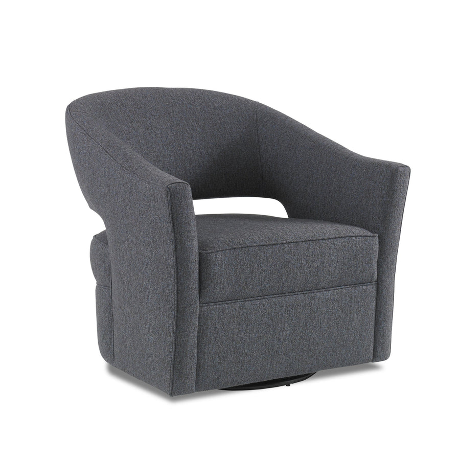 Luna Swivel Chair-Precedent-Precedent-3313-C3-Lounge ChairsFabric-1-France and Son