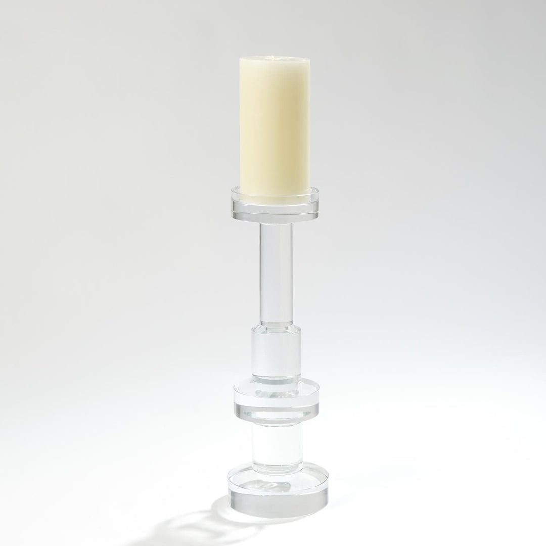 Brilliant Round Pillar Holder-Global Views-GVSA-8.82529-Candle HoldersLarge-4-France and Son