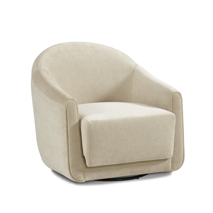 Enzo Swivel Chair-Precedent-Precedent-3341-C3-Lounge ChairsFabric-1-France and Son