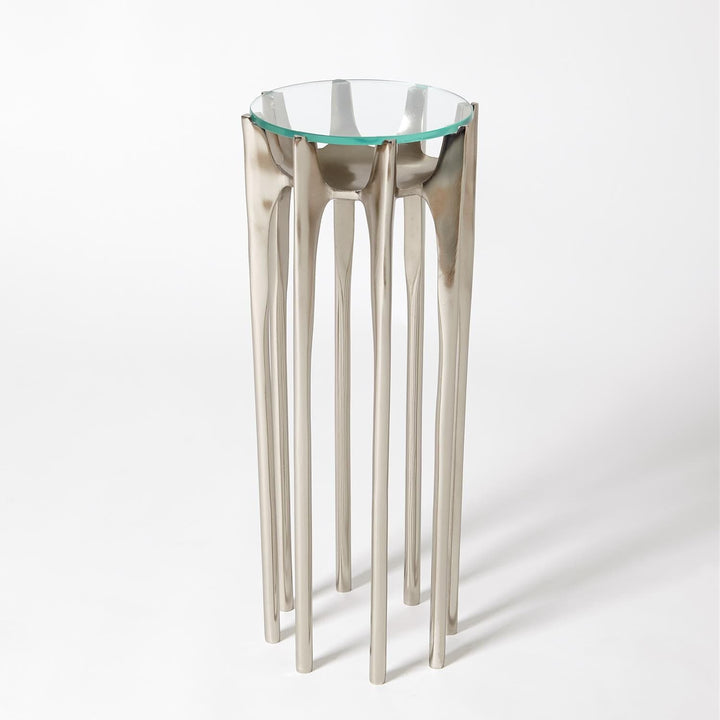 Aquilo Accent Table-Global Views-GVSA-7.91116-Side TablesAntique Nickel-3-France and Son