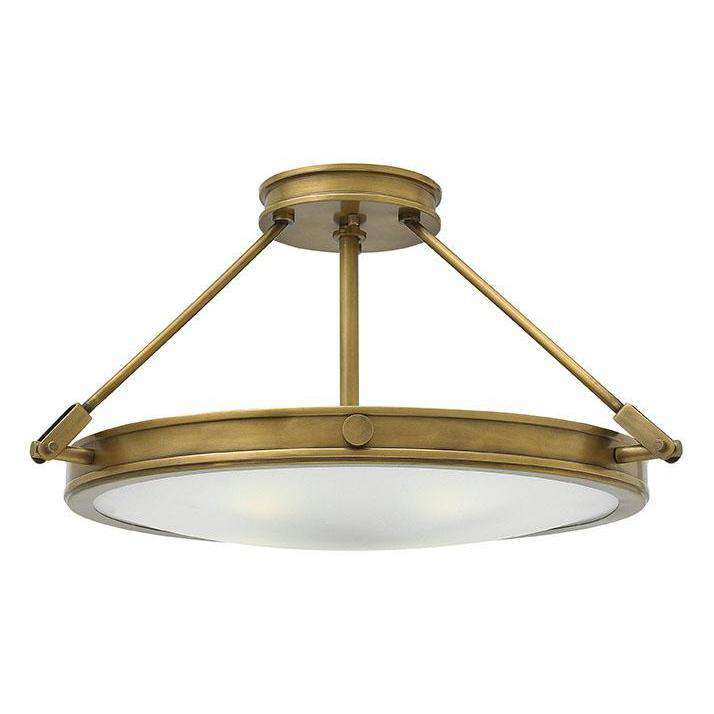 Foyer Collier Heritage Brass-Hinkley Lighting-HINKLEY-3382HB-Flush Mounts-1-France and Son