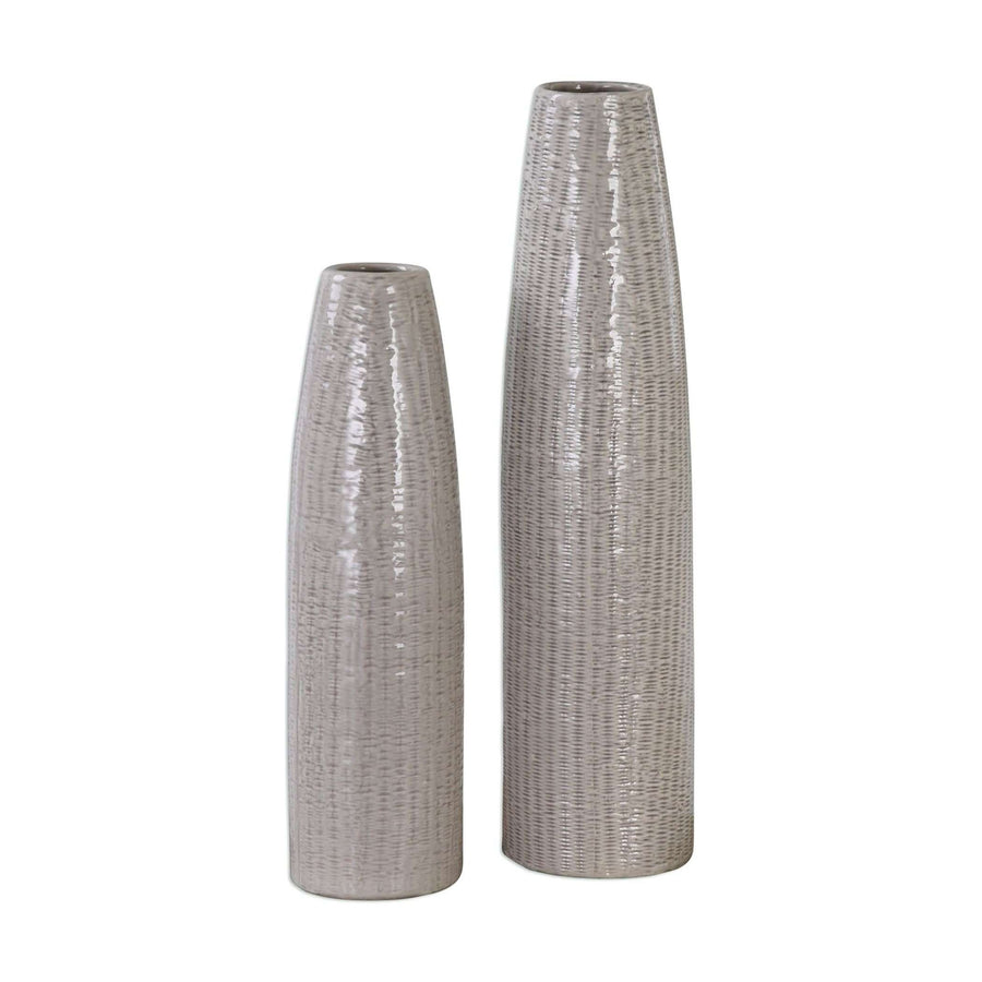 Sara Textured Ceramic Vases S/2-Uttermost-UTTM-20156-Decor-1-France and Son