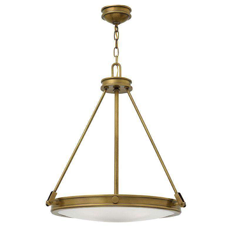 Foyer Collier Heritage Brass-Hinkley Lighting-HINKLEY-3384HB-Pendants-1-France and Son