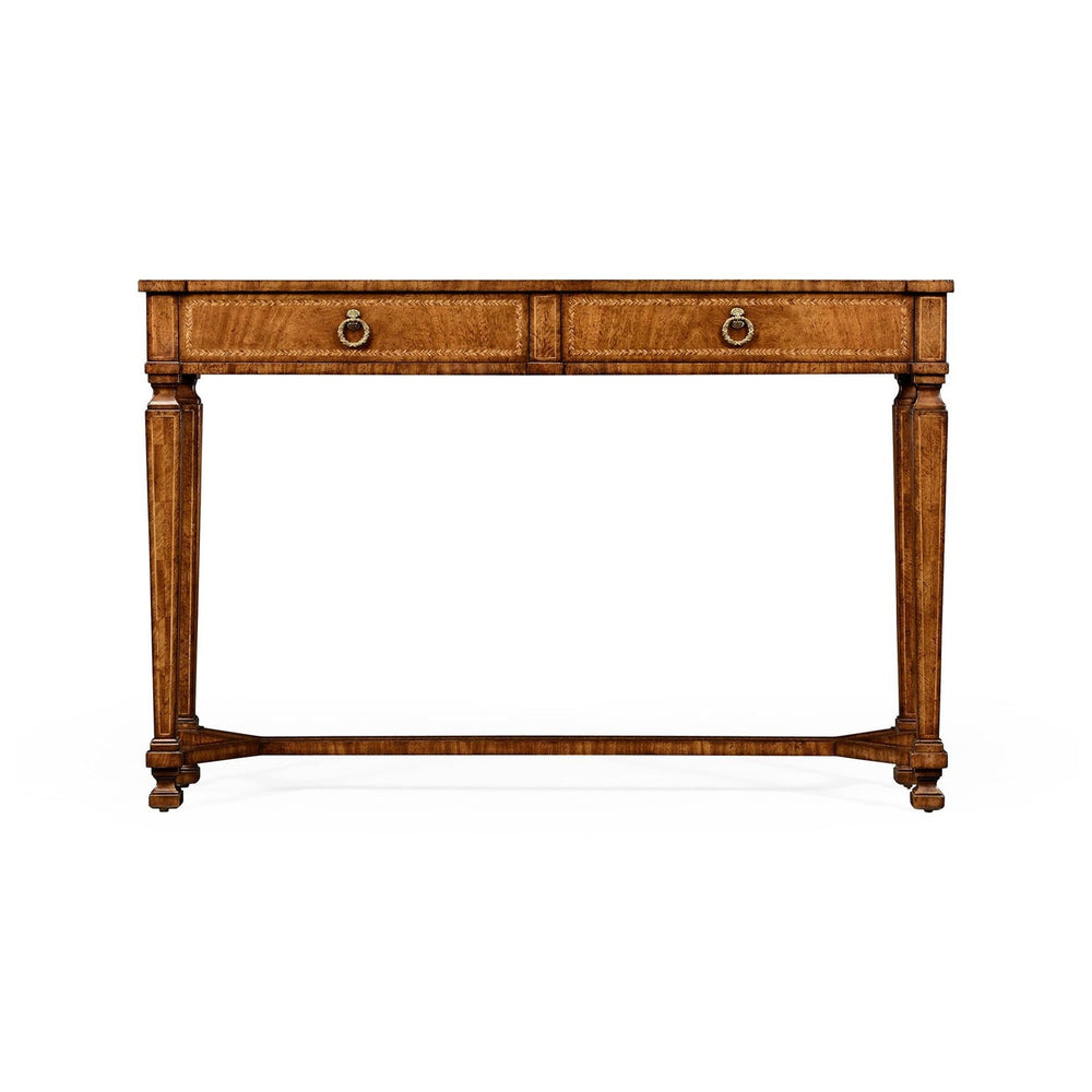 Empire Two Drawers Console-Jonathan Charles-JCHARLES-494846-MAH-Console TablesMahogany-2-France and Son