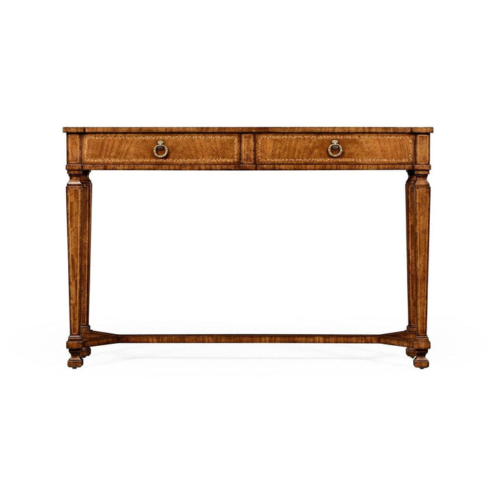 Empire Two Drawers Console-Jonathan Charles-JCHARLES-494846-MAH-Console TablesMahogany-2-France and Son